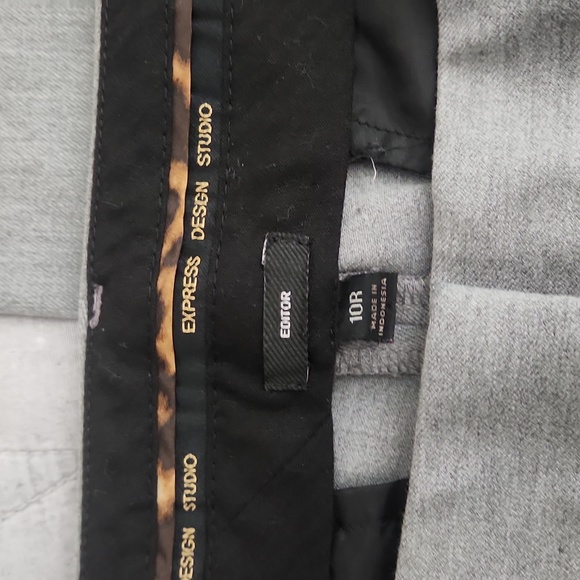 Express Editor Grey Pants - Size 10 Regular - Picture 3 of 6